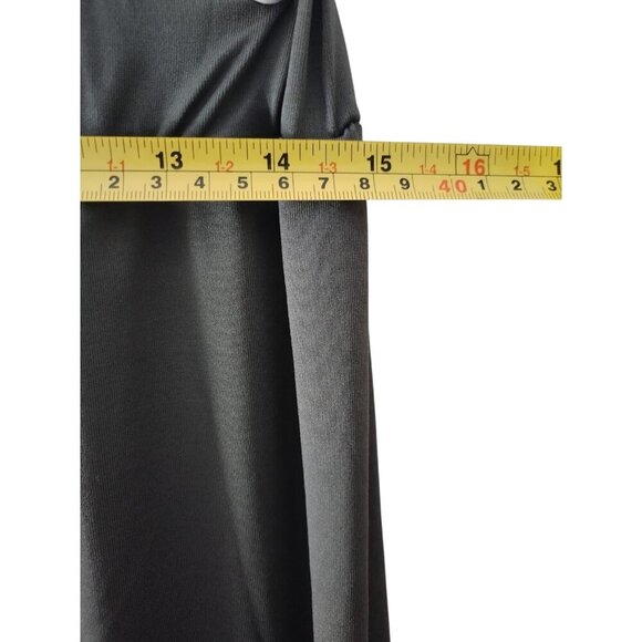 Women's Dark Grey 65% ​​Polyester 35% Cotton Wide Leg Wrap Pants. Size 2XL. - Picture 5 of 6